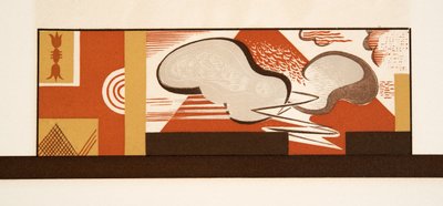 Grafisk illustrasjon fra Prometheus Enchained av Aeschylus, pub. 1941 (stensiltrykk) av Francois Louis Schmied