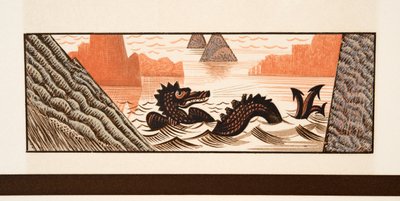 Grafisk illustrasjon fra Prometheus Enchained av Aeschylus, pub. 1941 (stensiltrykk) av Francois Louis Schmied