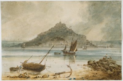Mont St Michel, 1802 av Francois Louis Thomas Francia