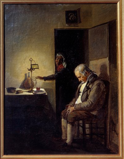 Søvnmaleri av Francois Marius Granet (1775-1849) 1800-tallet Aix en Provence, Musee Granet av Francois Marius Granet