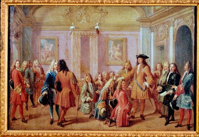 Opprettelsen av Saint Louis-ordenen av kong Ludvig XIV, 5. mai 1693 (maleri av Francois Marot