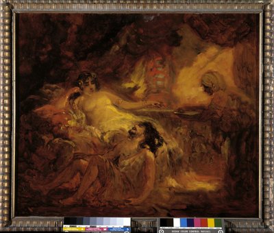 Samson og Dalila (olje på lerret) av Francois Maury