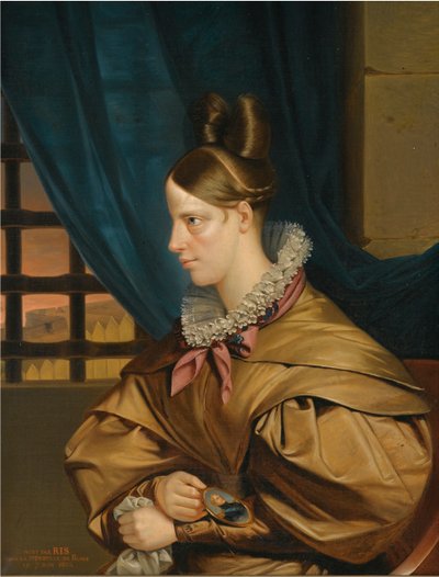 Hertuginnen av Berry (Marie Caroline de Bourbon Siciliene av Francois Nicholas Riss