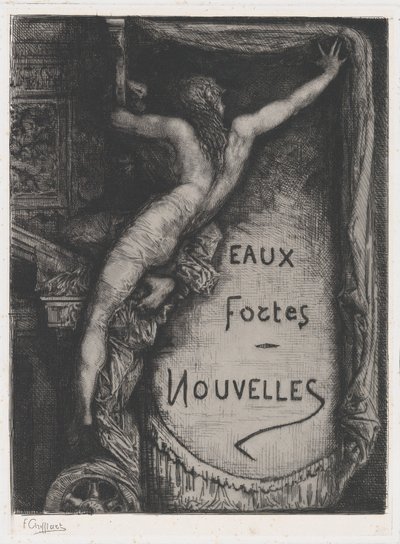 Omslag til Eaux Fortes Nouvelles, slutten av 1800-tallet. av Francois Nicolas Chifflart