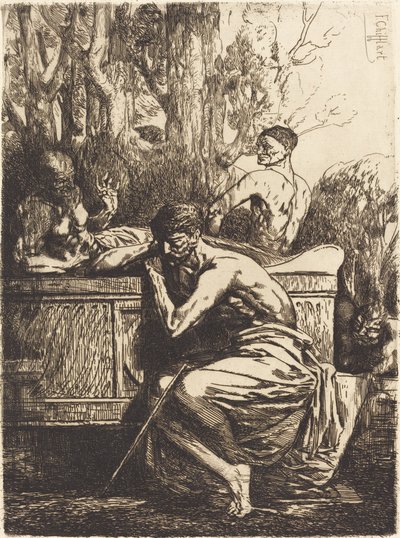 Meditasjon av Francois Nicolas Chifflart