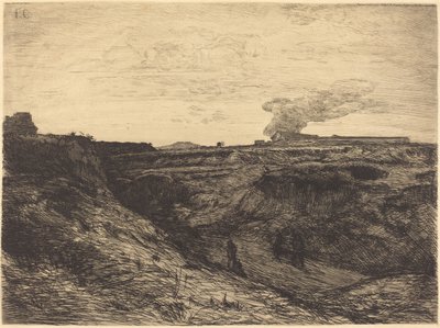 Steinbrudd nær Montmartre av Francois Nicolas Chifflart