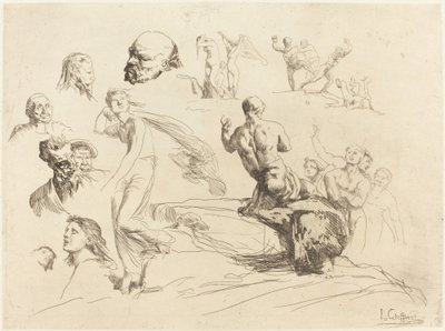 Skisseark av Francois Nicolas Chifflart