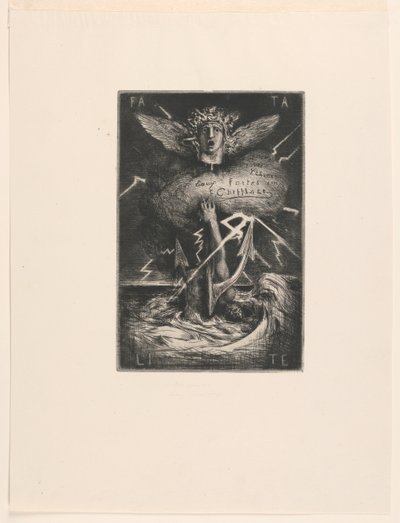 Tittelside for "Tolv etsninger" av Francois Nicolas Chifflart