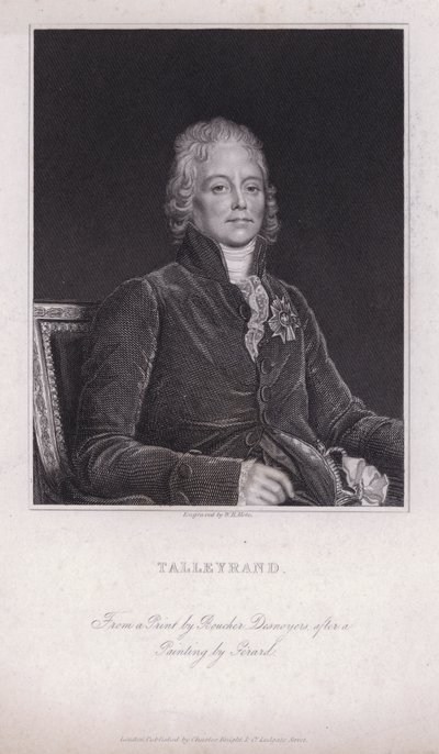 Charles Maurice de Talleyrand-Perigord , fransk politiker og diplomat (gravering) av Francois Pascal Simon (after) Gerard