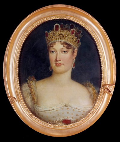 Medaljongportrett av imponen Marie-Louise (Marie Louise fra Habsburg Lorraine av Baron François Pascal Simon Gérard