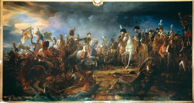 Slaget ved Austerlitz 2/12/1805: General Rapp presenterer flaggene hentet fra fienden Maleri av Francois Gerard (1770-1837) 1805 Søn. 2,1x9,58 m. av Baron François Pascal Simon Gérard
