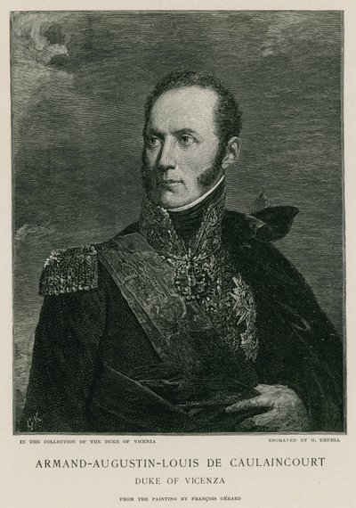 Armand-Augustin-Louis de Caulaincourt av Francois Pascal Simon Gerard