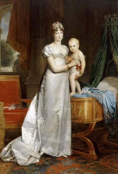 Keiserinne Marie-Louise med kongen av Roma av Francois Pascal Simon Gerard