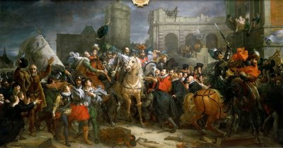 Inngang til Henry IV i Paris 22. mars 1594 av Francois Pascal Simon Gerard
