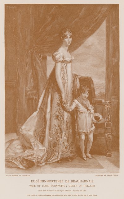 Eugene-Hortense de Beauharnais og Napoleon-Charles av Francois Pascal Simon Gerard