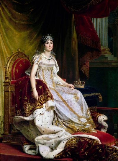 Joséphine de Beauharnais, den første kona til Napoléon Bonaparte 1763-1814 i kroningsdrakt, 1807-1808 av Francois Pascal Simon Gerard
