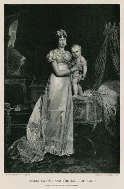 Maria Louisa og kongen av Roma av Francois Pascal Simon Gerard