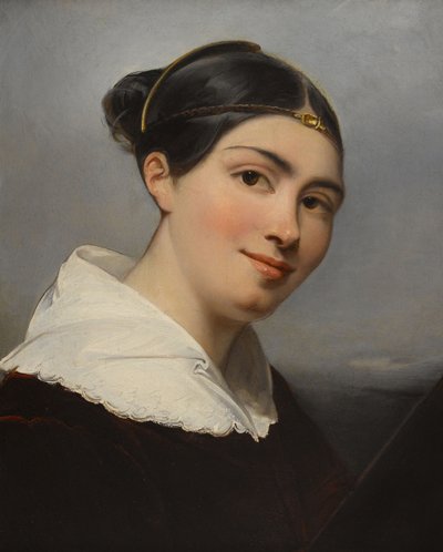 Portrett av Julie Duvidal de Montferrier 1797-1865, 1830. av Francois Pascal Simon Gerard