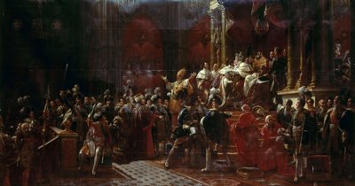 Kroningen av Charles X av Frankrike i Reims, 29. mai 1825 av Francois Pascal Simon Gerard