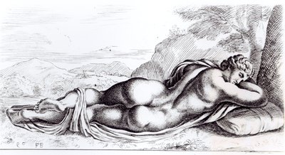 Hermafroditt i Borghesehagen, ca. 1653 av Francois Perrier