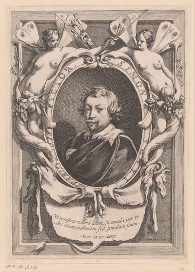 Portrett av Simon Vouet Paris-maleren Simon Vouet (tittel på objekt) av Francois Perrier