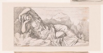 Liggende Cleopatra-statue Antikke statuer av Roma (serietittel) av Francois Perrier