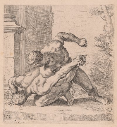 Medici-bryterne, sett fra siden, snudd til venstre [plate 36] av Francois Perrier