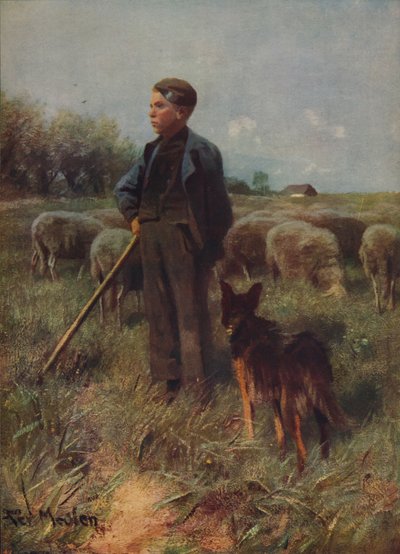 Den unge hyrden, c1915 av Francois Pieter ter Meulen