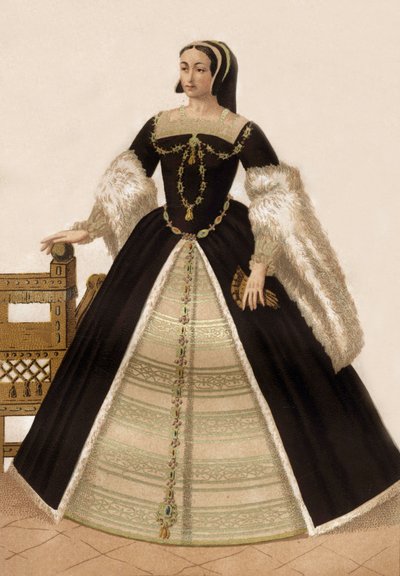 Claude av Frankrike (gravering) av Francois Roger de Gaignieres