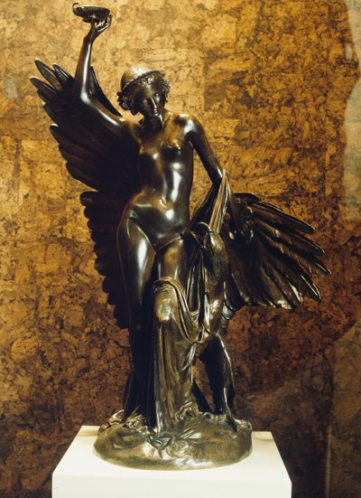 Hebe and the Eagle of Jupiter, modellert ca. 1852 støpt ca. 186080. av Francois Rude