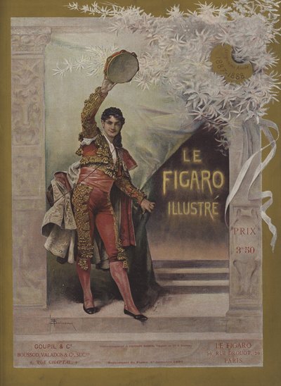 Omslag til Le Figaro Illustre, 1. desember 1887 av Francois Schommer
