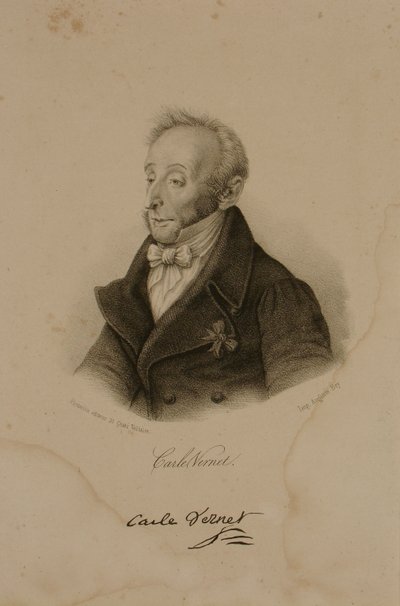Antoine Charles Horace Vernet, kjent som Carle Vernet (1758-1836) av Francois Seraphin Delpech