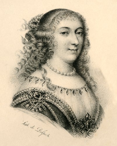Mademoiselle de Montpensier, 1627-1693, c1830. av Francois Seraphin Delpech
