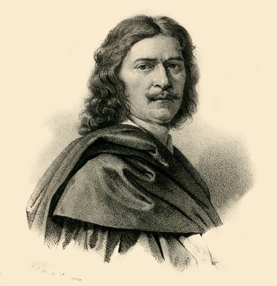 Nicolas Poussin, 1594-1665, c1830. av Francois Seraphin Delpech