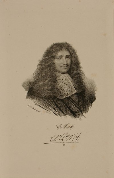 Portrett av Jean Baptiste Colbert (1619-83) av Francois Seraphin Delpech