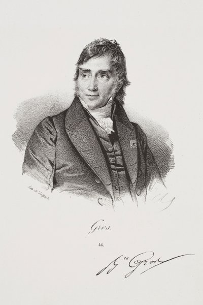 Portrett av kunstneren Antoine-Jean Gros av Francois Seraphin Delpech