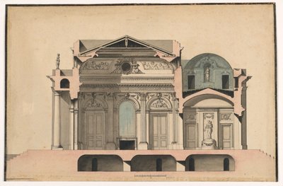 Del av en villa av Francois Soufflot, called Le Romain