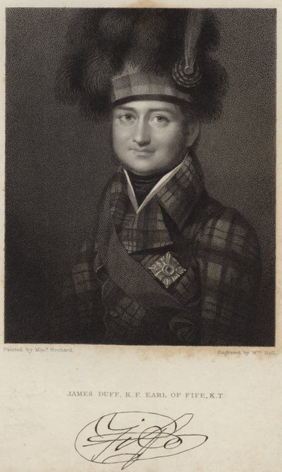 Portrett av James Duff; Jarl av Fife av Francois Theodore Rochard