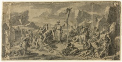 Moses og kobberslangen av Francois Verdier
