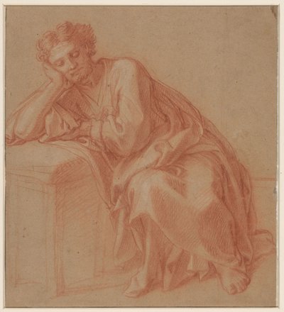 Studie av en hvilende mann av Francois Verdier