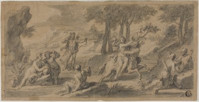 Kentaurens flukt Nessus med Dejanina av Francois Verdier