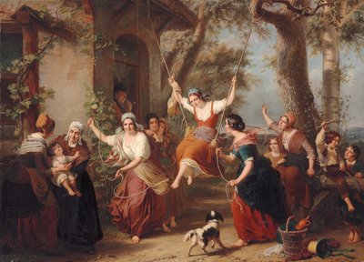The Swing, 1848 av Francois Verheyden