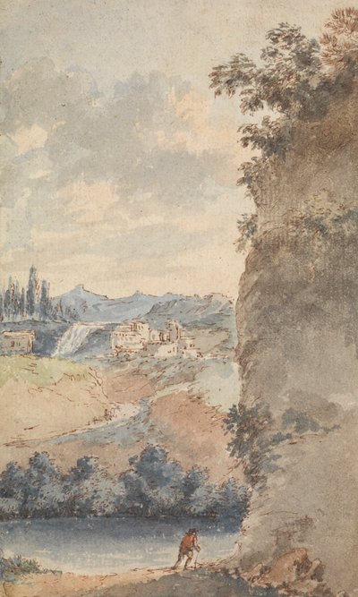 Italiensk landskap av Francois Vivares