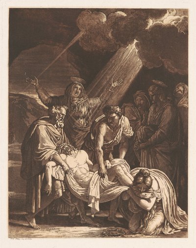Kristus båret til graven av Francois Xavier Fabre