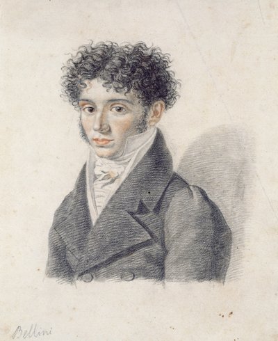 Portrett av Vincenzo Bellini (1801-35) av Francois Xavier Fabre