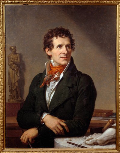 Portrett av billedhuggeren Antonio Canova (1757-1822) Maleri av Xavier Fabre (1766-1837) 1812 Dim. 0,91x0,7 m Montpellier, musee Fabre - Portrett av den italienske billedhuggeren Antonio Canova (1757-1822). Maleri av Francois Xavier Fabre (1766-1837) av Francois Xavier Fabre