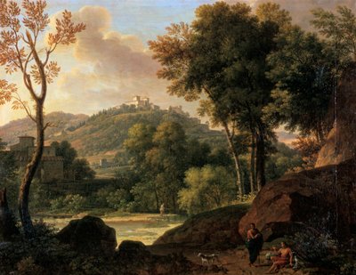 Landsbygda rundt Firenze, Italia, sent på 1700-tallet av Francois Xavier Fabre