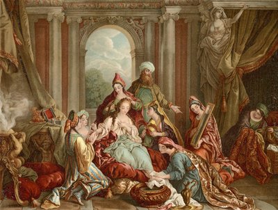 Esther er dekorert for kongen av Francois de after Troy