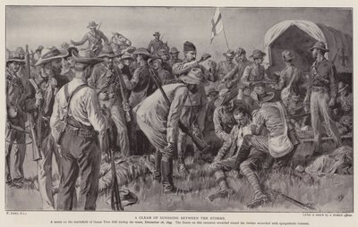 Et glimt av solskinn mellom stormene (litho) av Frank (after) Dadd