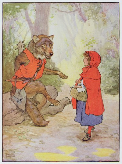 Little Red Riding Hood and the Wolf, illustrasjon fra 